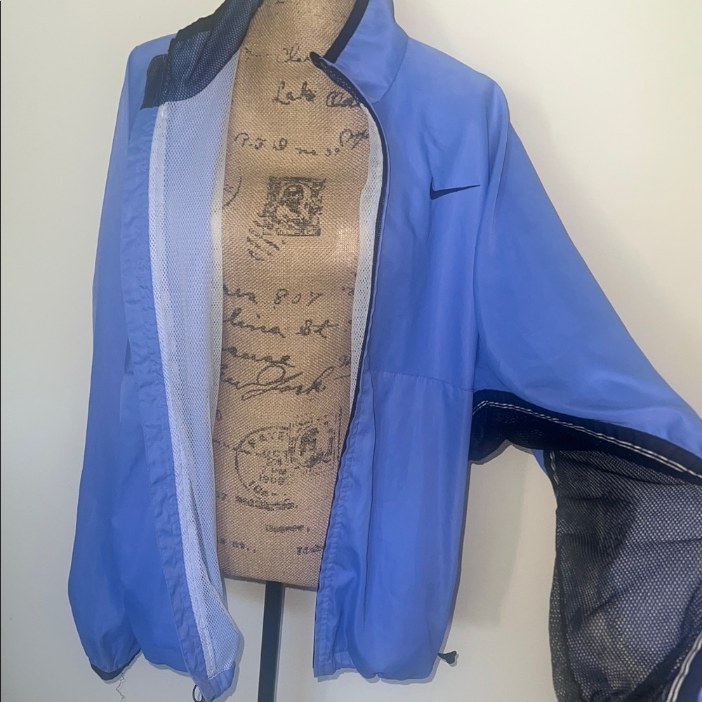 Nike Sky Blue Two Toned Mesh-Accented Jacket